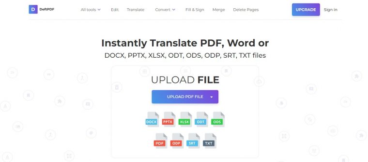 أفضل مواقع ترجمة ملفات PDF إلى العربية مجانا
